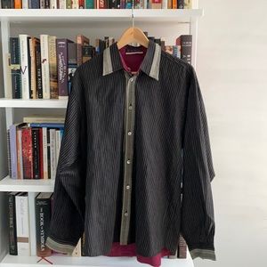 alpana bawa nyc PINSTRIPE SHIRT